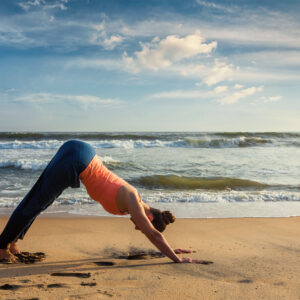 yoga on the beach
